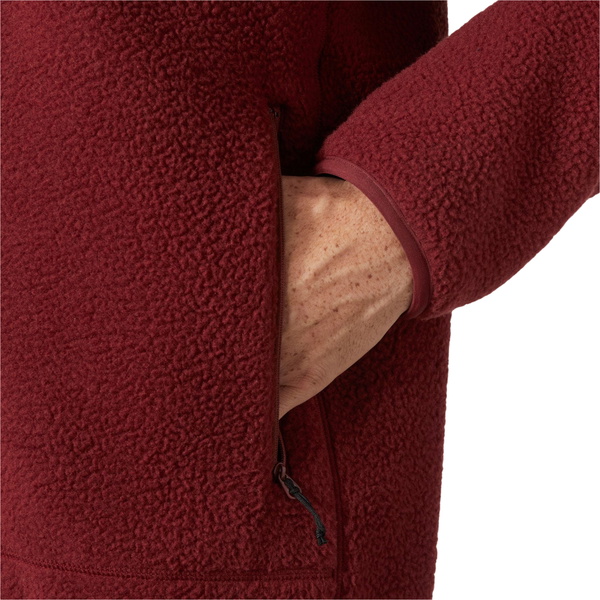 2025 Helly Hansen Männer Panorama Pile Fleece Block Jacket 49460 - Mars Red